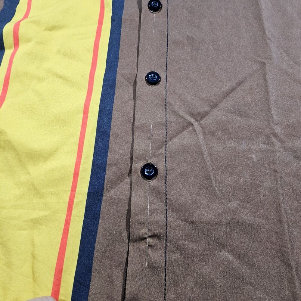 Hardaddy Button Up Shirt Men Medium Brown Chicken Funny - Picture 6 of 7